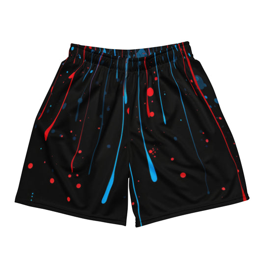 Paint Drops Unisex Mesh-Shorts