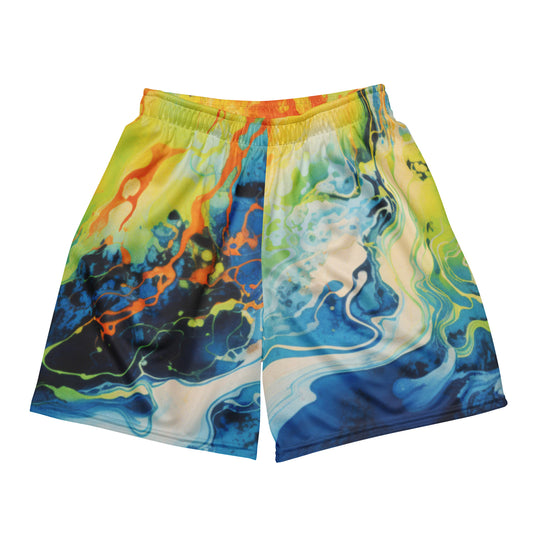 Psychedelic Pop Unisex Mesh Shorts