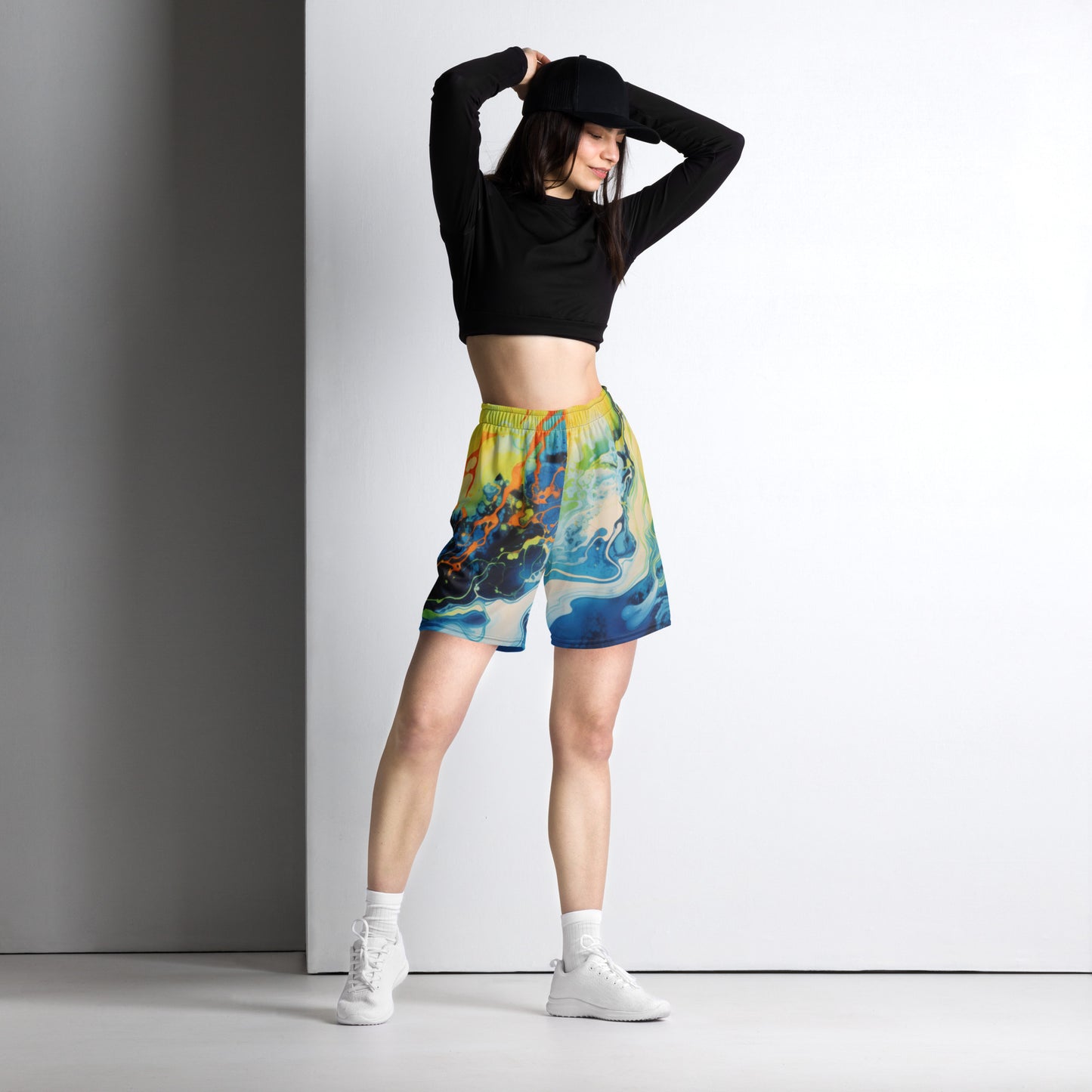 Psychedelic Pop Unisex Mesh Shorts