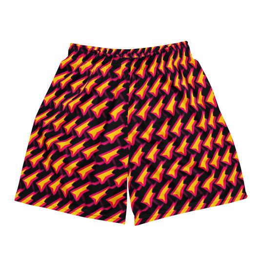 Yellow Strike Unisex Mesh Shorts