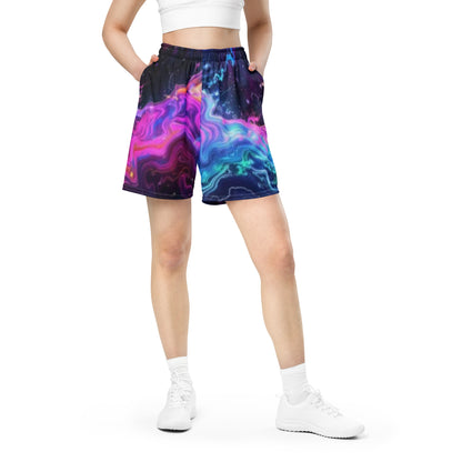 Cyber Splash Unisex Mesh Shorts