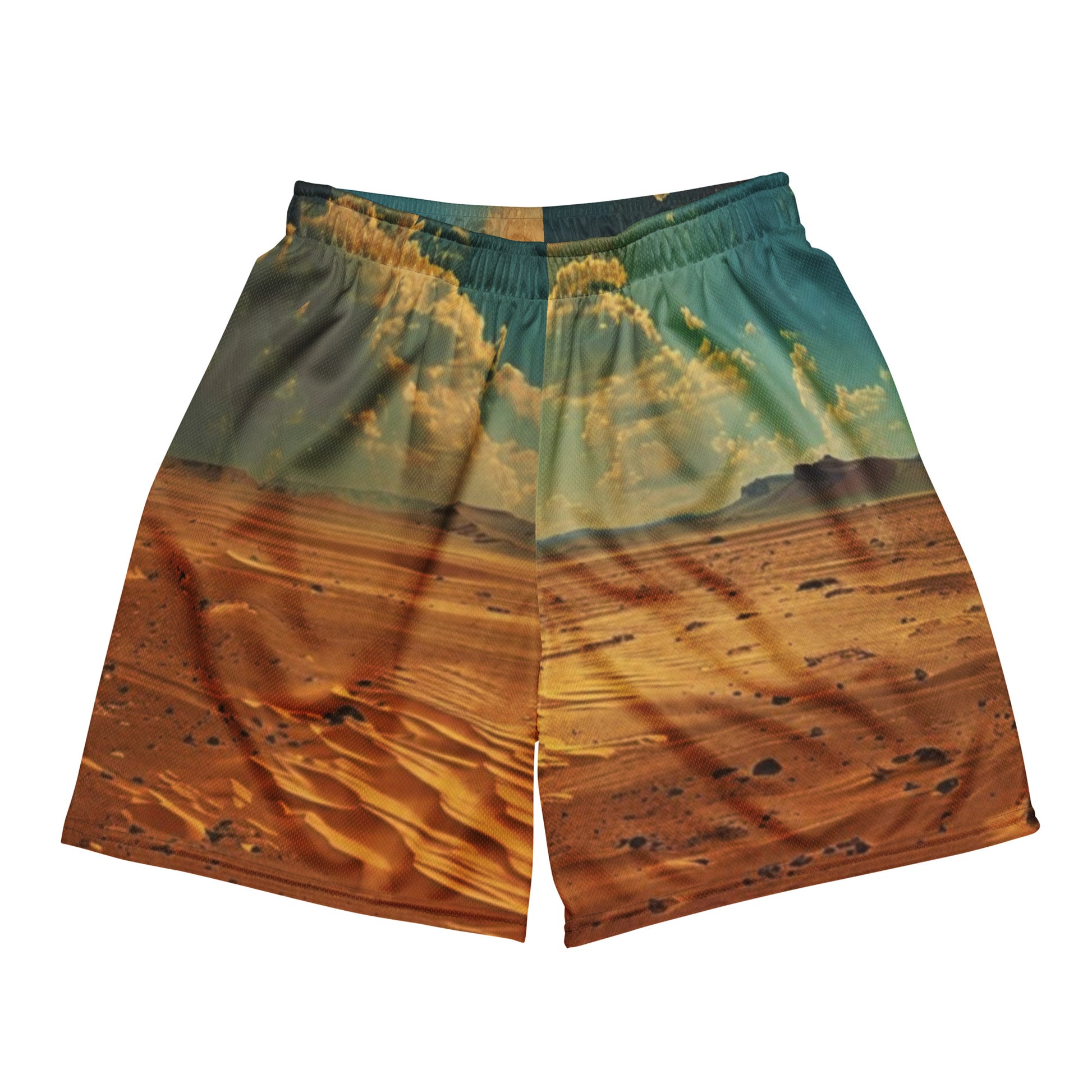 Desert Haze Unisex Mesh Shorts Graphics Unisex mesh shorts | Workout Shorts for Men &amp; Women | Fitness Gym Workout athletic Sport Shorts