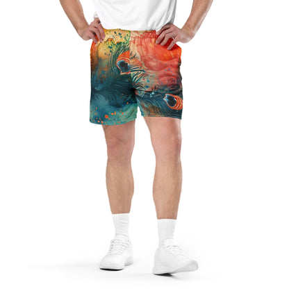 Tropische Feder Unisex Mesh Shorts