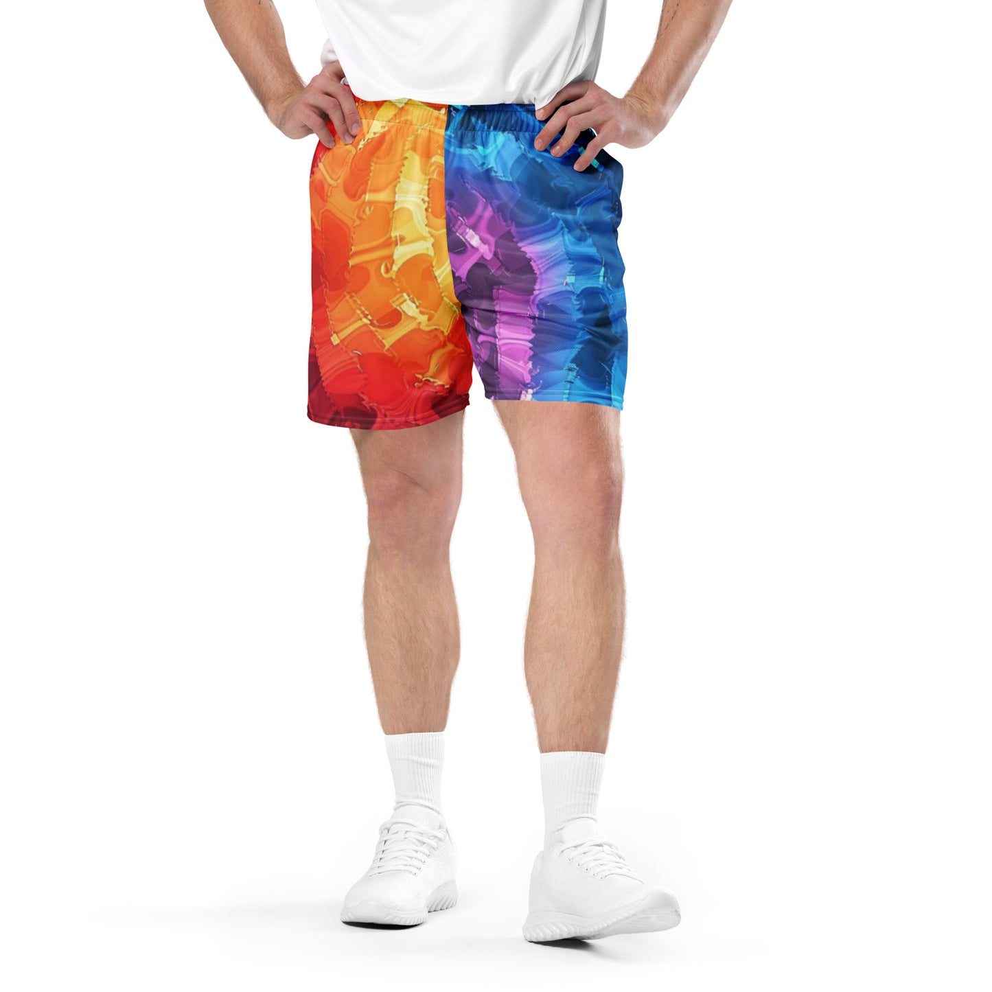 Vivid Flow Unisex Mesh Shorts