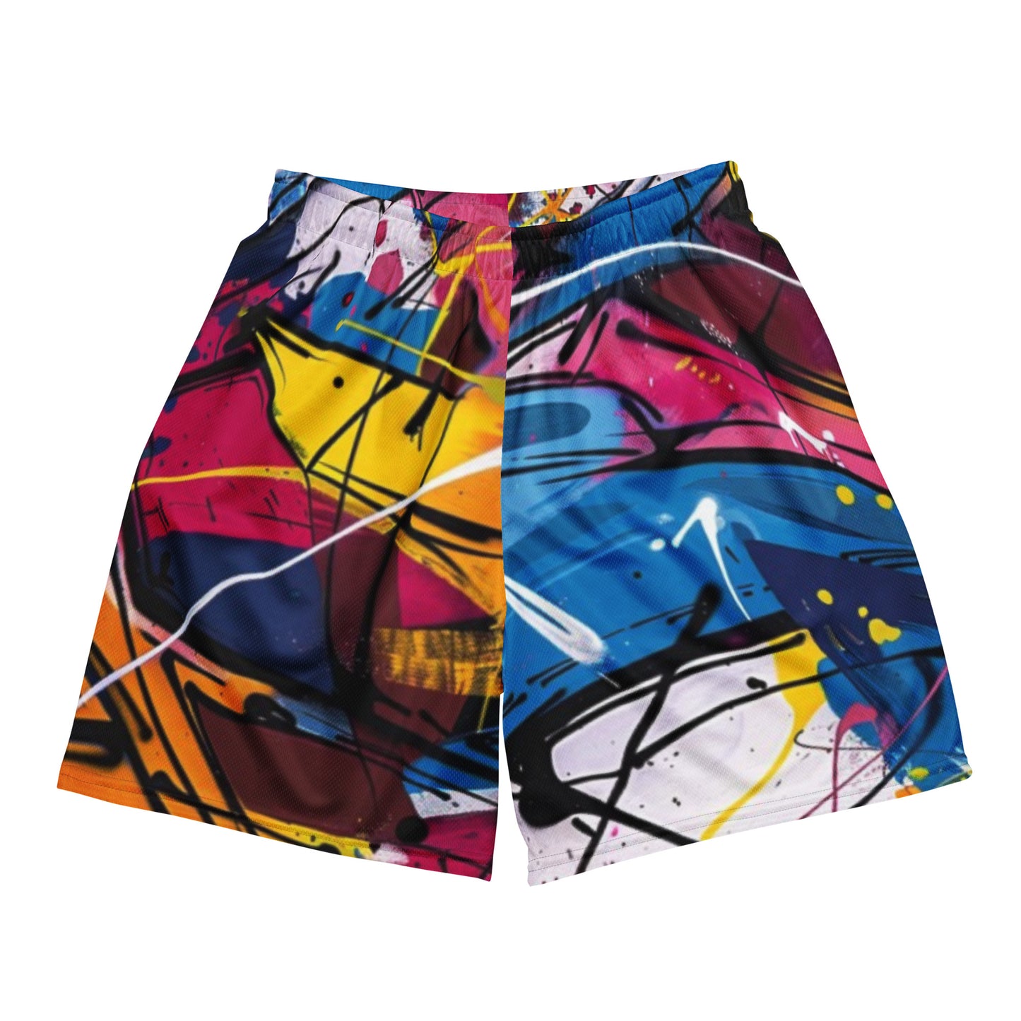 Street Art Graphics Unisex Mesh Shorts | Workout Shorts for Men &amp; Women | Fitness Gym Workout athletic Sport Shorts