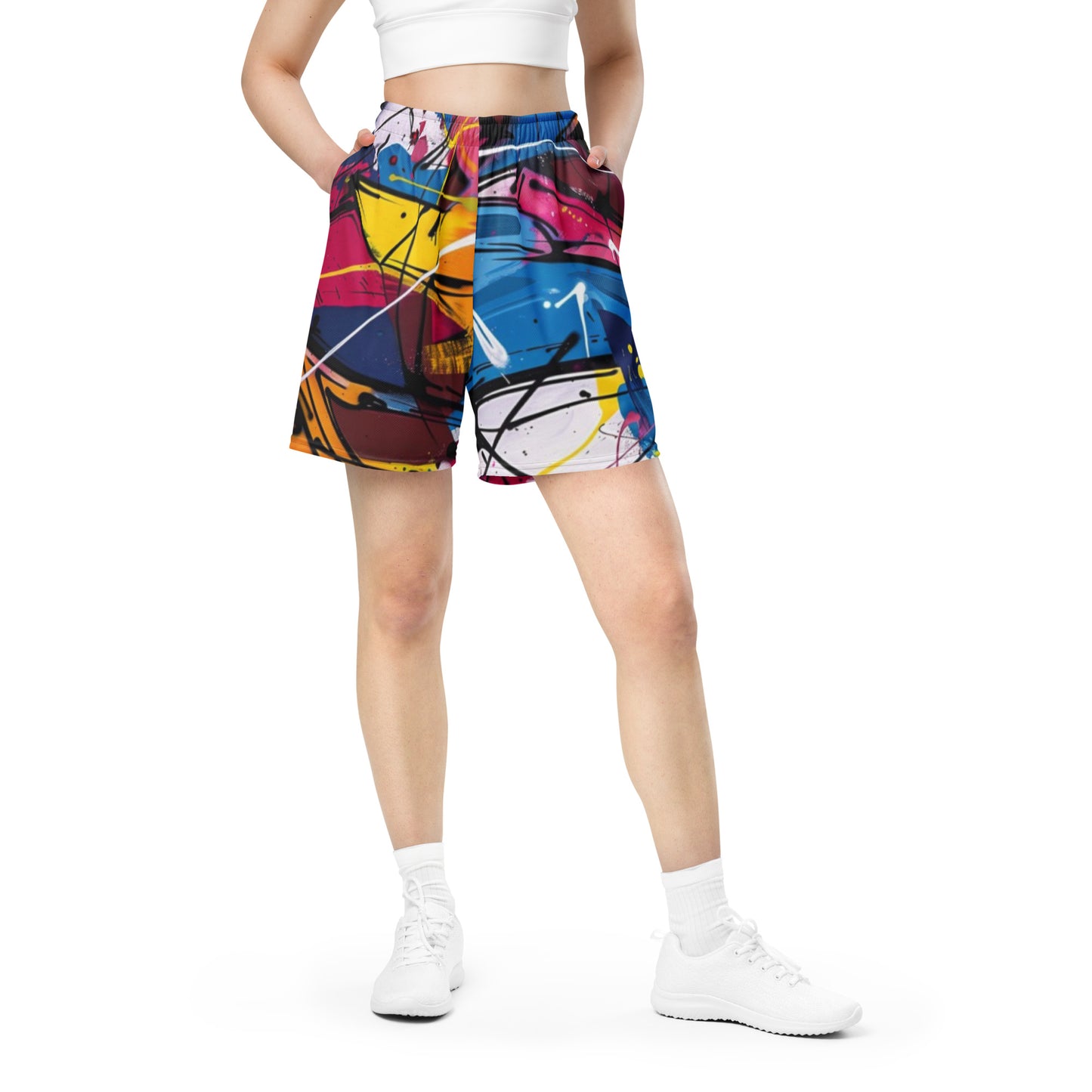 Street Art – Unisex-Mesh-Shorts