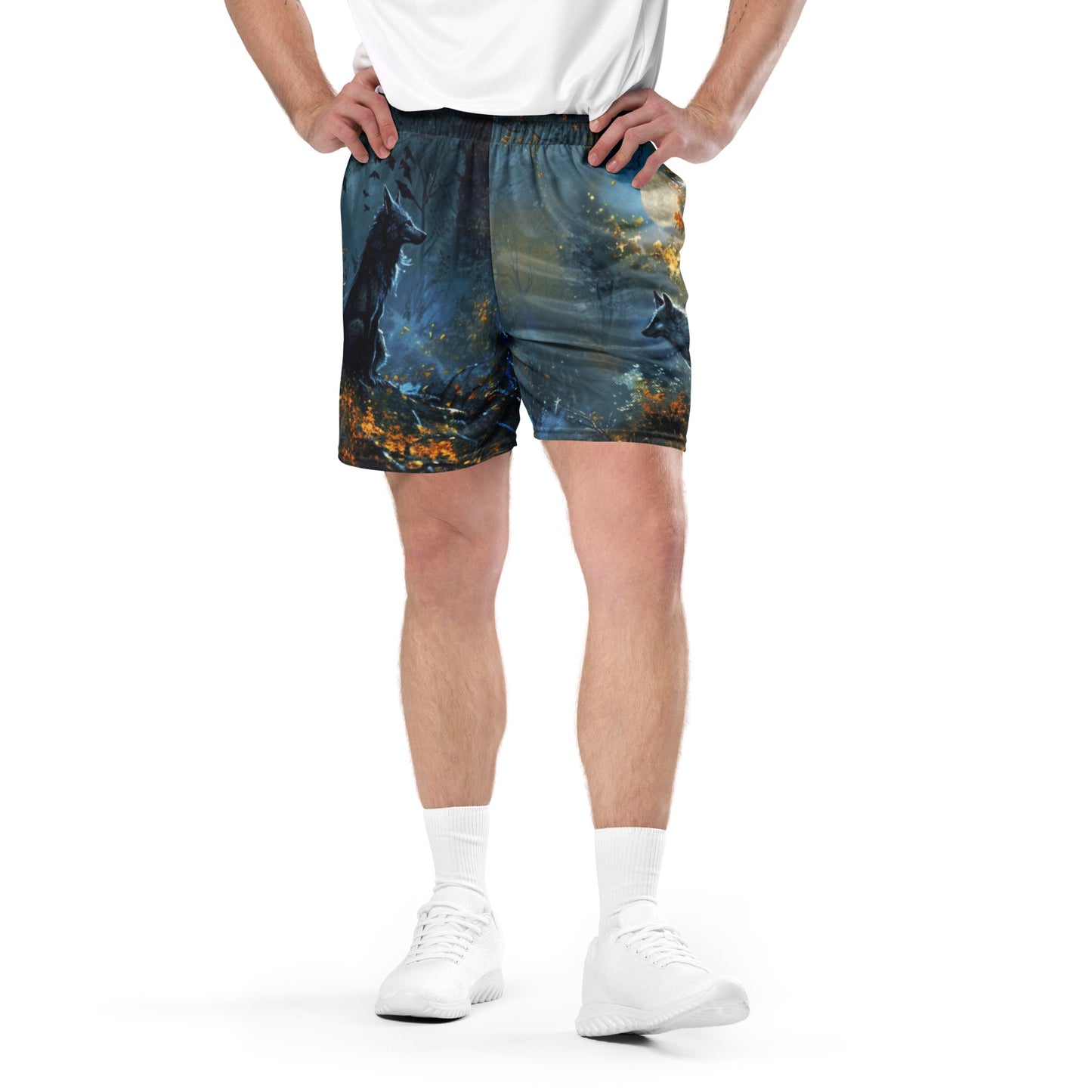 Mystic Wolf Unisex Mesh-Shorts