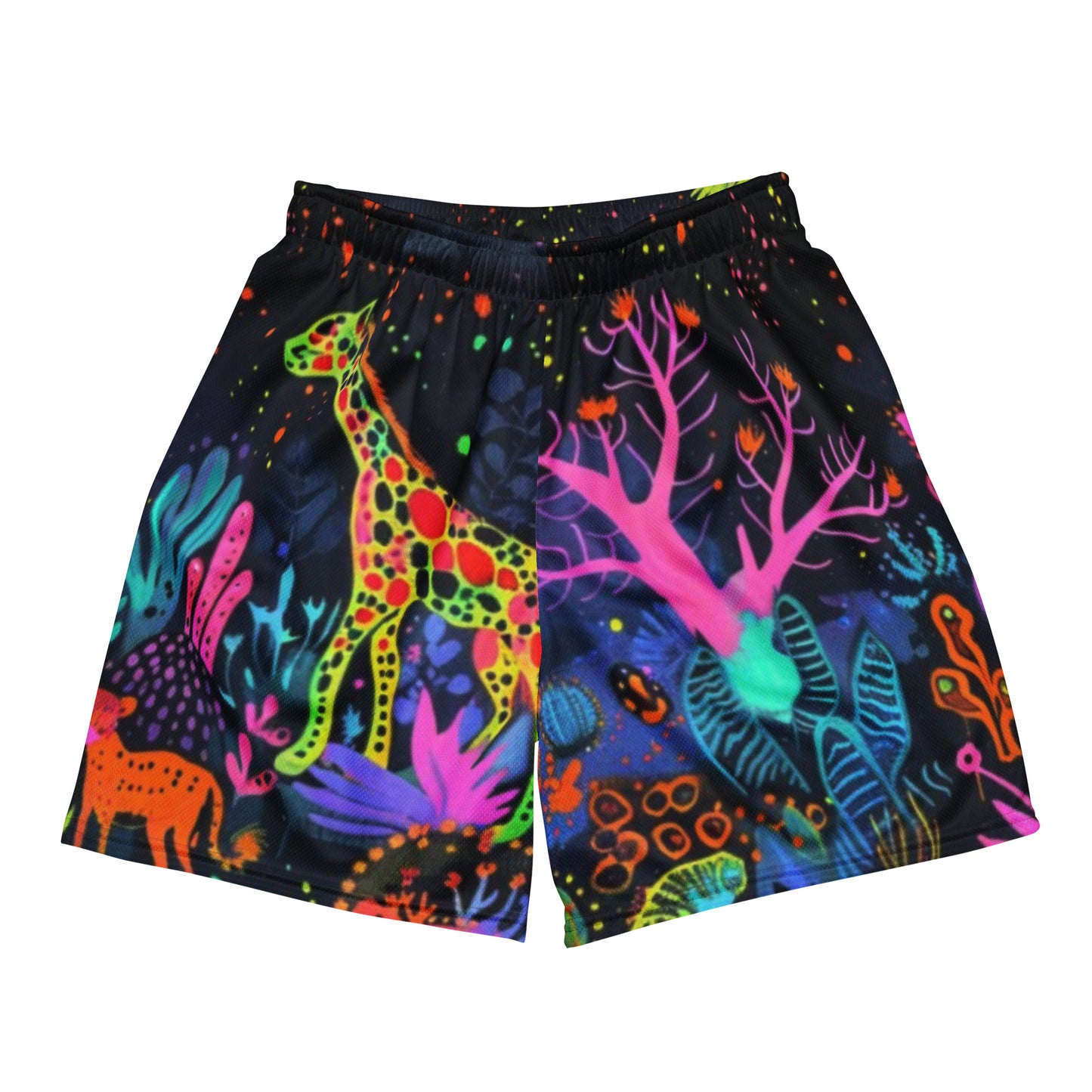 Jungle Lights Unisex Mesh Shorts Graphics Unisex mesh shorts | Workout Shorts for Men &amp; Women | Fitness Gym Workout athletic Sport Shorts