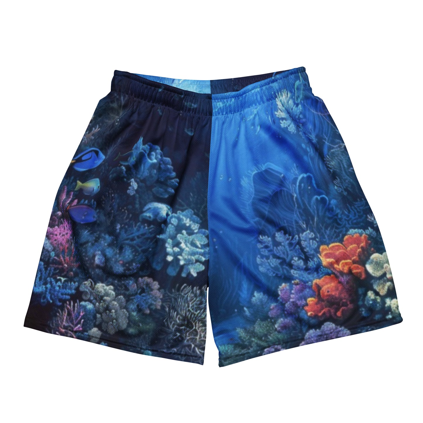 Ocean Depths Unisex mesh shorts | Workout Shorts for Men &amp; Women | Fitness Gym Workout athletic Sport Shorts