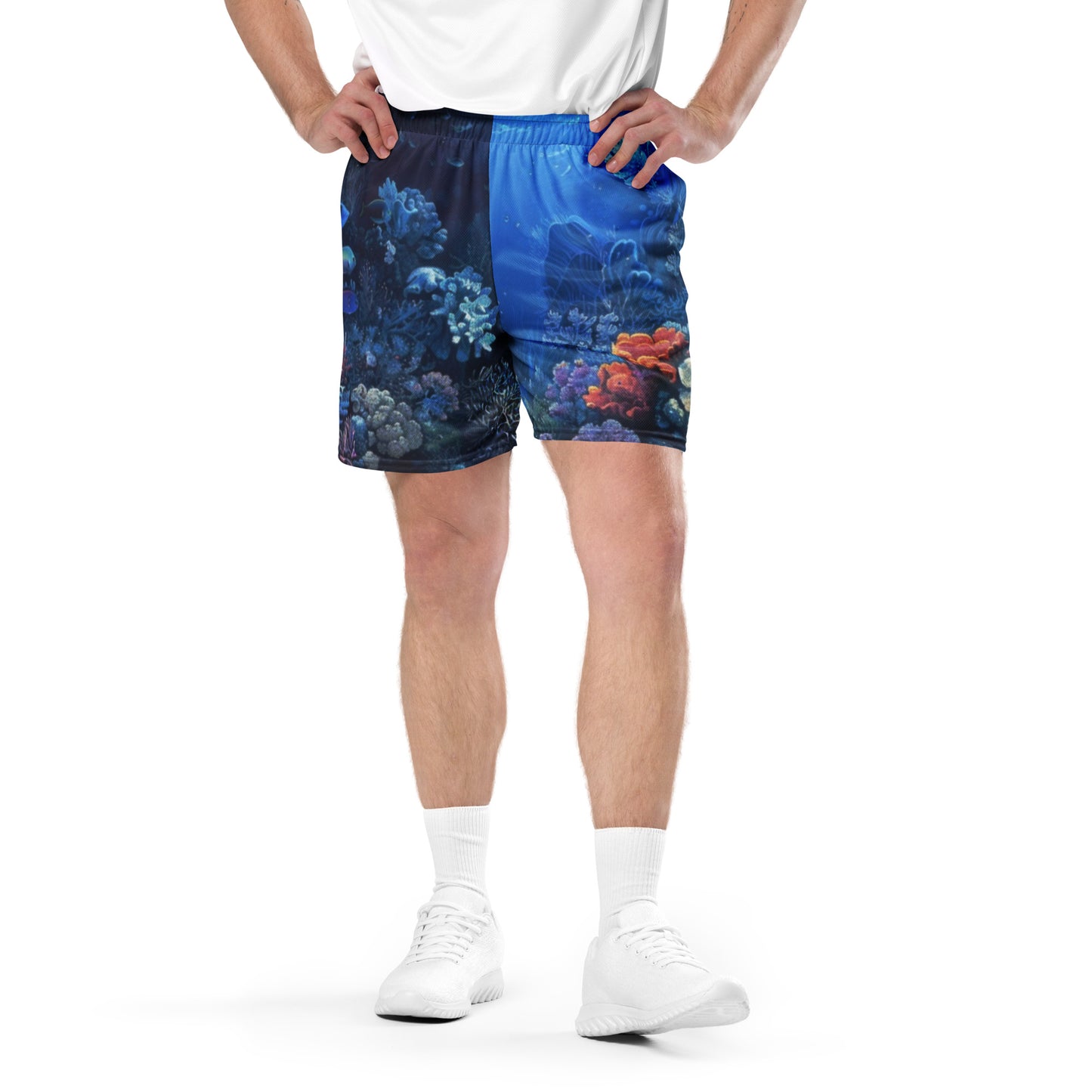 Ocean Depths Unisex Mesh shorts