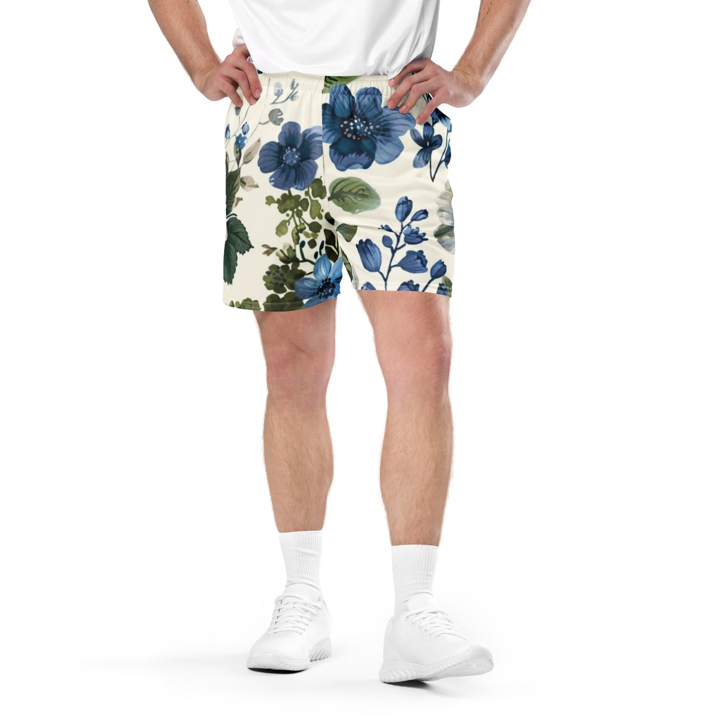 Blue Garden Unisex Mesh Shorts