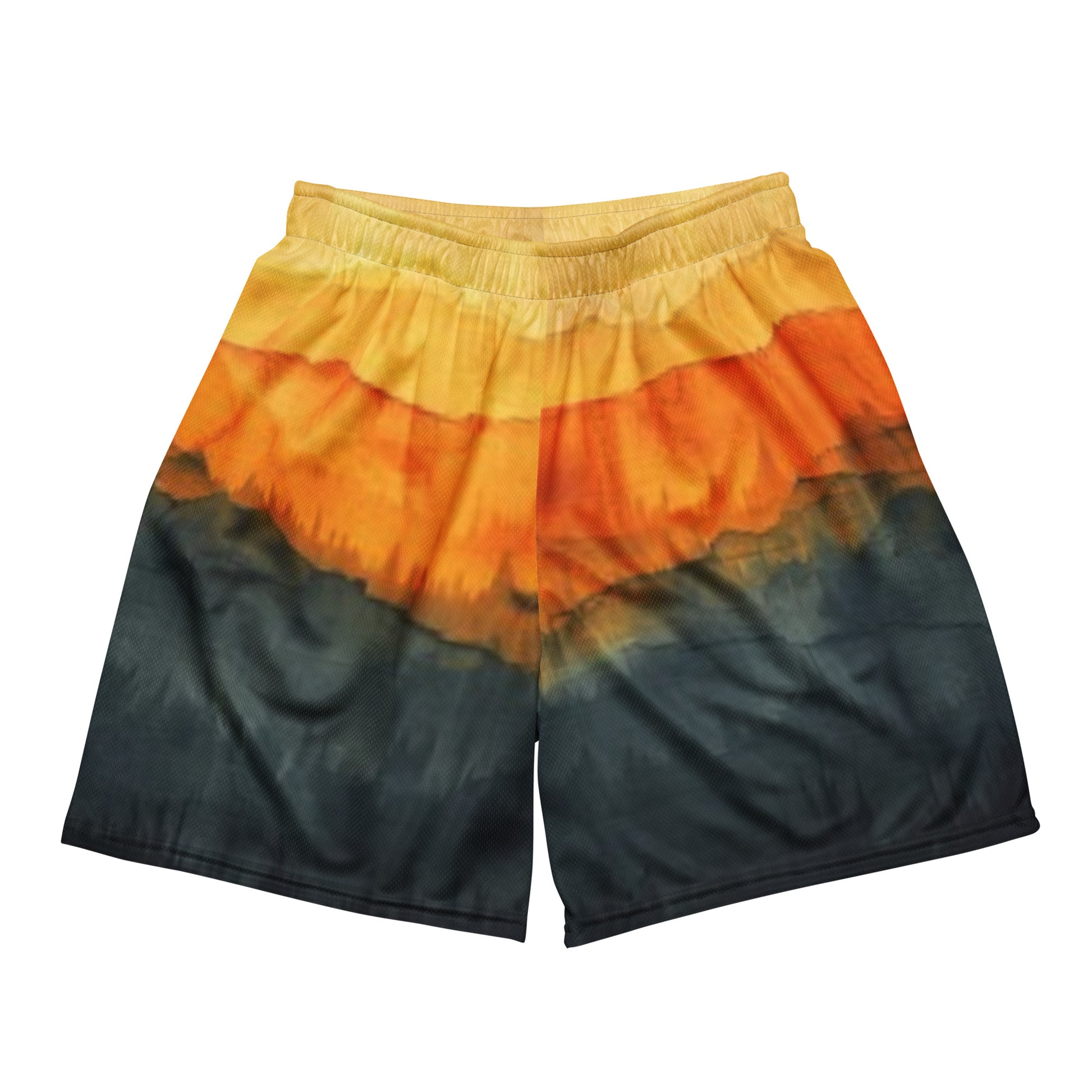 Eclipse Fade Tie Dye Unisex Mesh Shorts | Workout Shorts for Men &amp; Women | Fitness Gym Workout athletic Sport Shorts