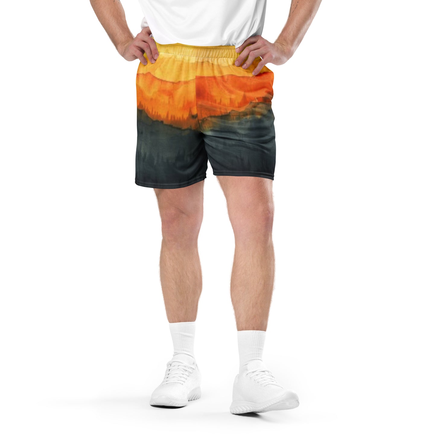 Eclipse Fade Unisex Mesh Shorts