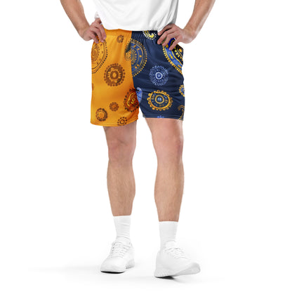 Metallic Paisley Unisex Mesh Shorts