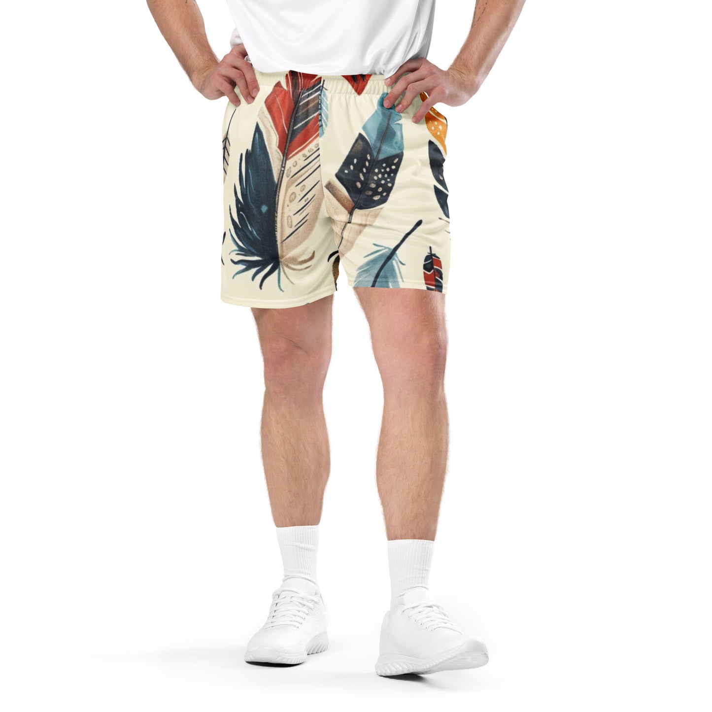 Tribal Feathers Unisex Mesh Shorts