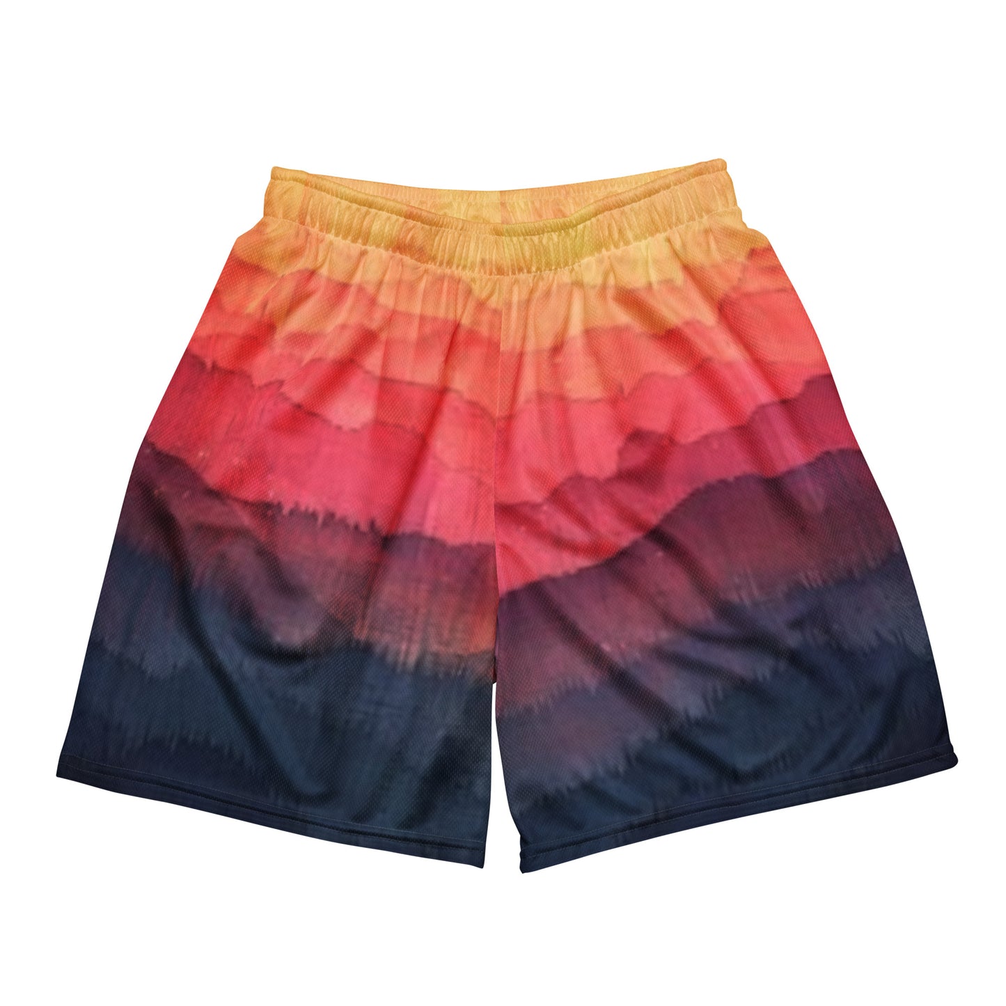 Twilight Fade Tie Dye Unisex Mesh Shorts | Workout Shorts for Men &amp; Women | Fitness Gym Workout athletic Sport Shorts