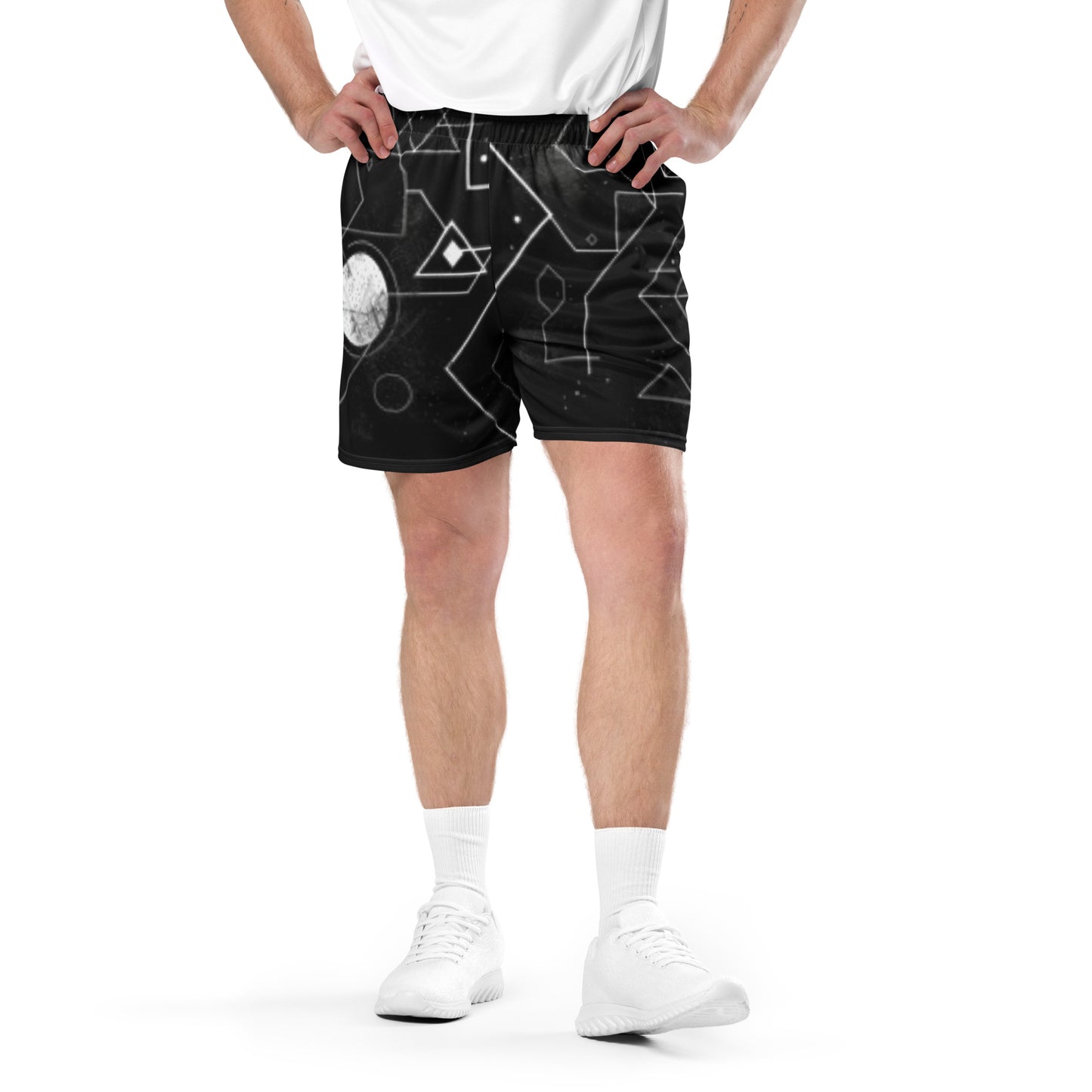 Geometrische Harmonie Unisex Mesh Shorts