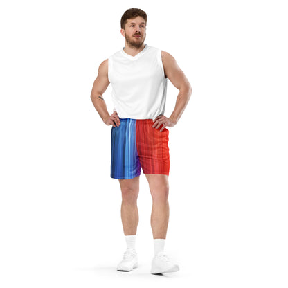 Transient Waves Unisex Mesh Shorts