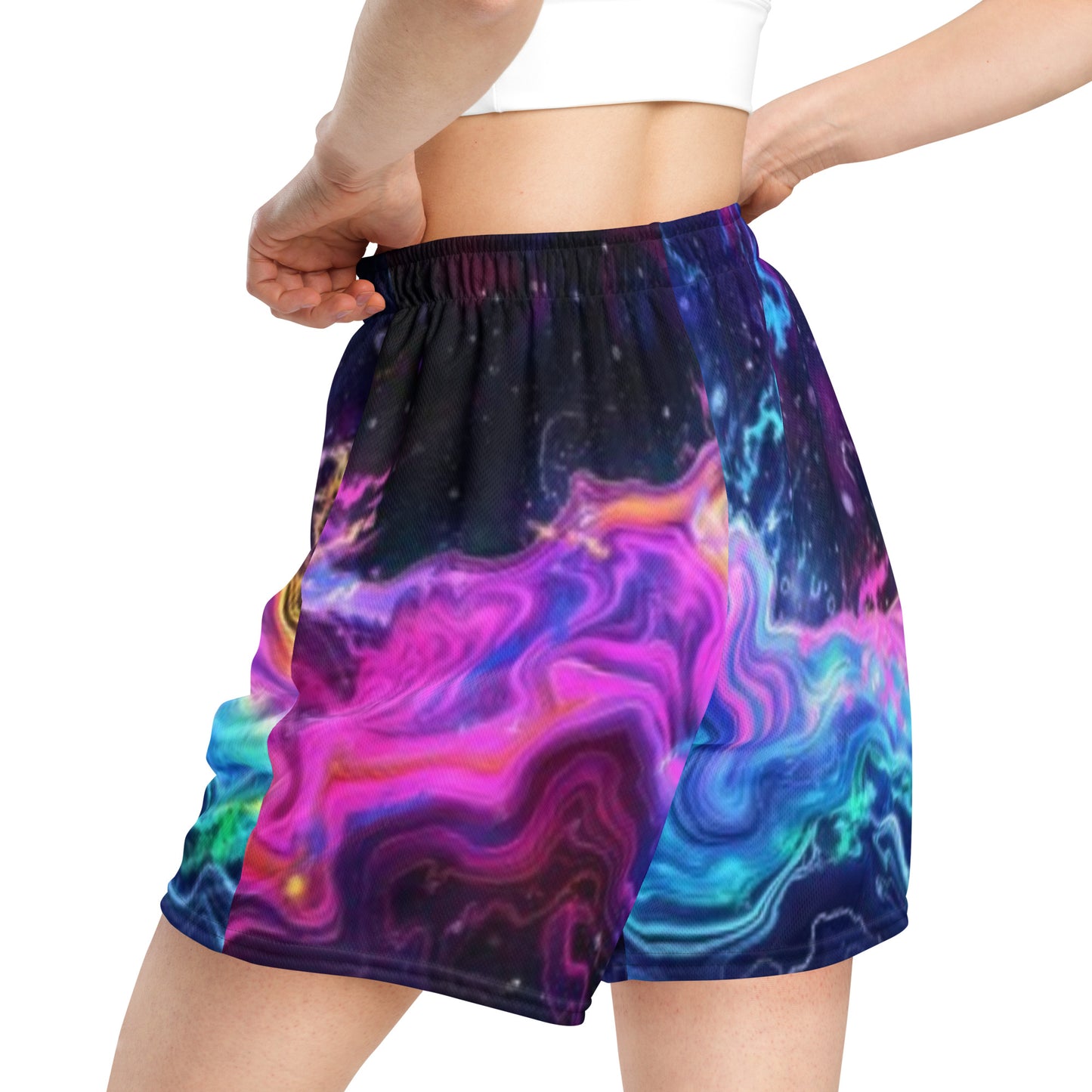 Cyber Splash Unisex Mesh Shorts