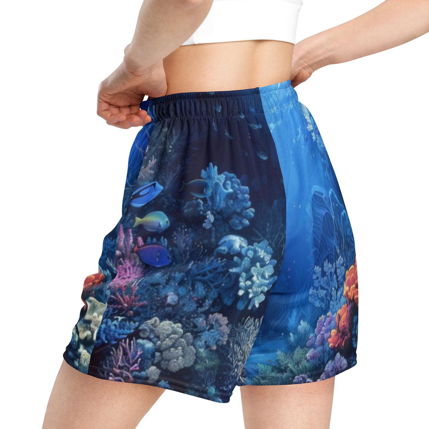 Ocean Depths Unisex Mesh shorts