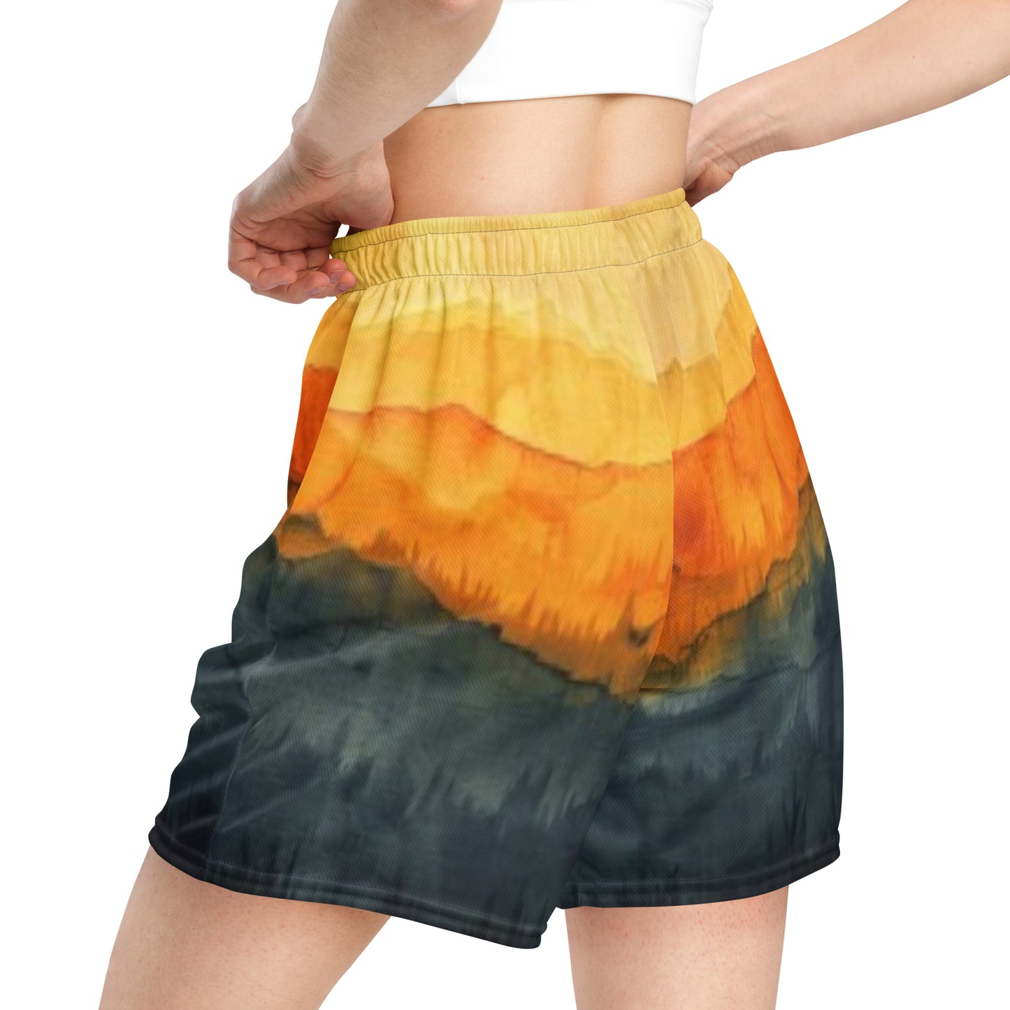 Eclipse Fade Unisex Mesh Shorts