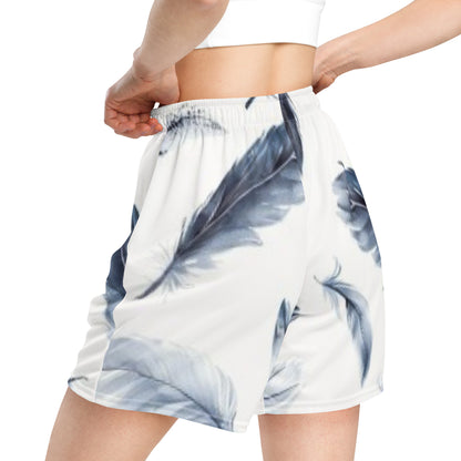 Delicate Plume Unisex Mesh Shorts