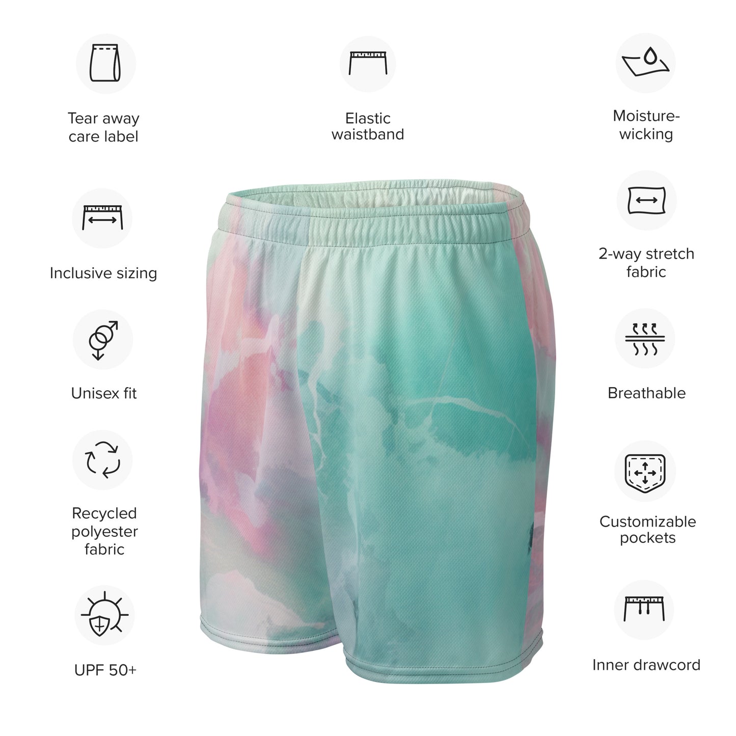 Pastel Dreams Unisex Mesh-Shorts 