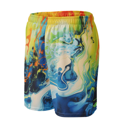 Pantalones cortos de malla unisex Psychedelic Pop 