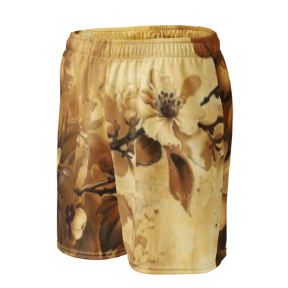 Retro Florale Unisex Mesh Shorts