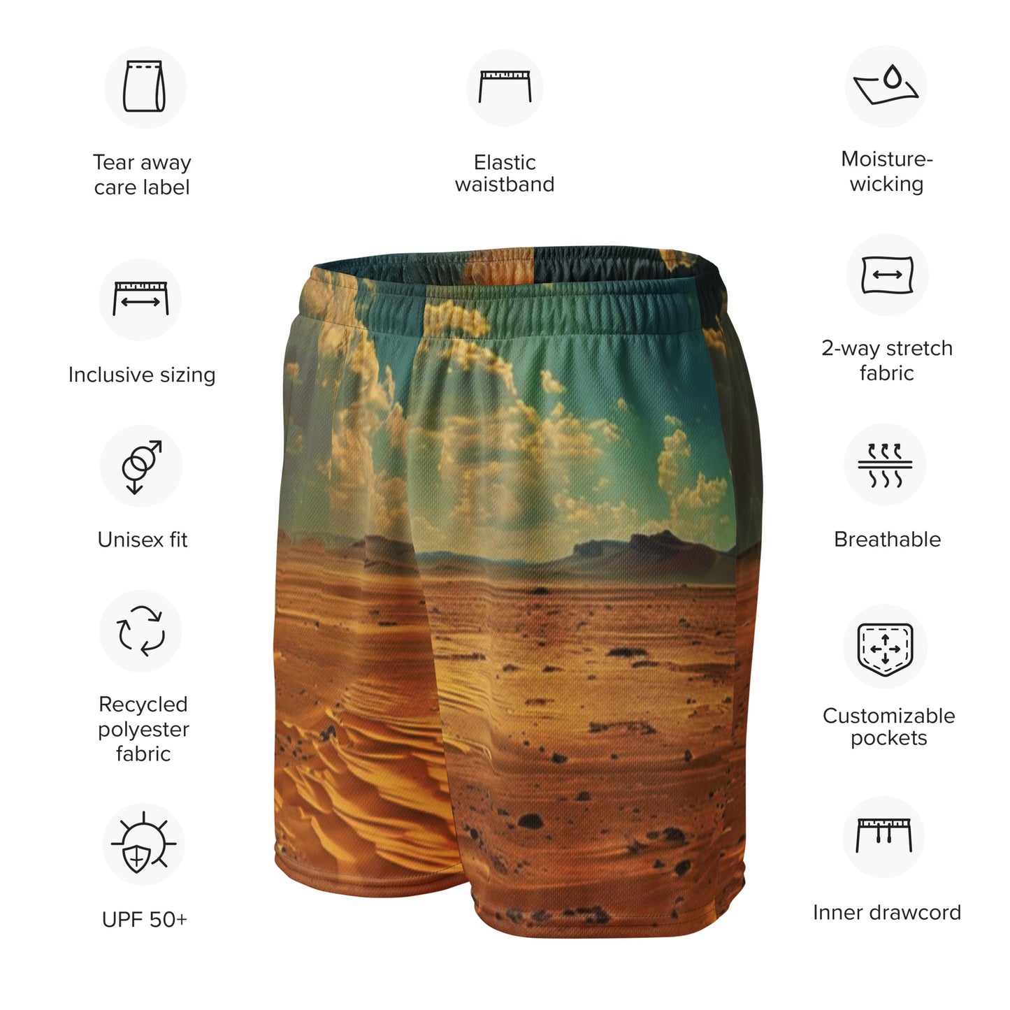 Desert Haze Unisex Mesh Shorts