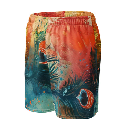 Tropical Feather Unisex Mesh Shorts