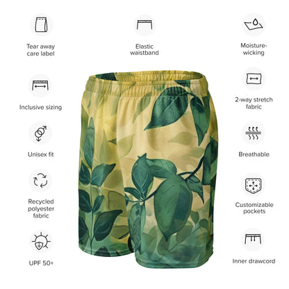 Lemon Tree Unisex Mesh Shorts