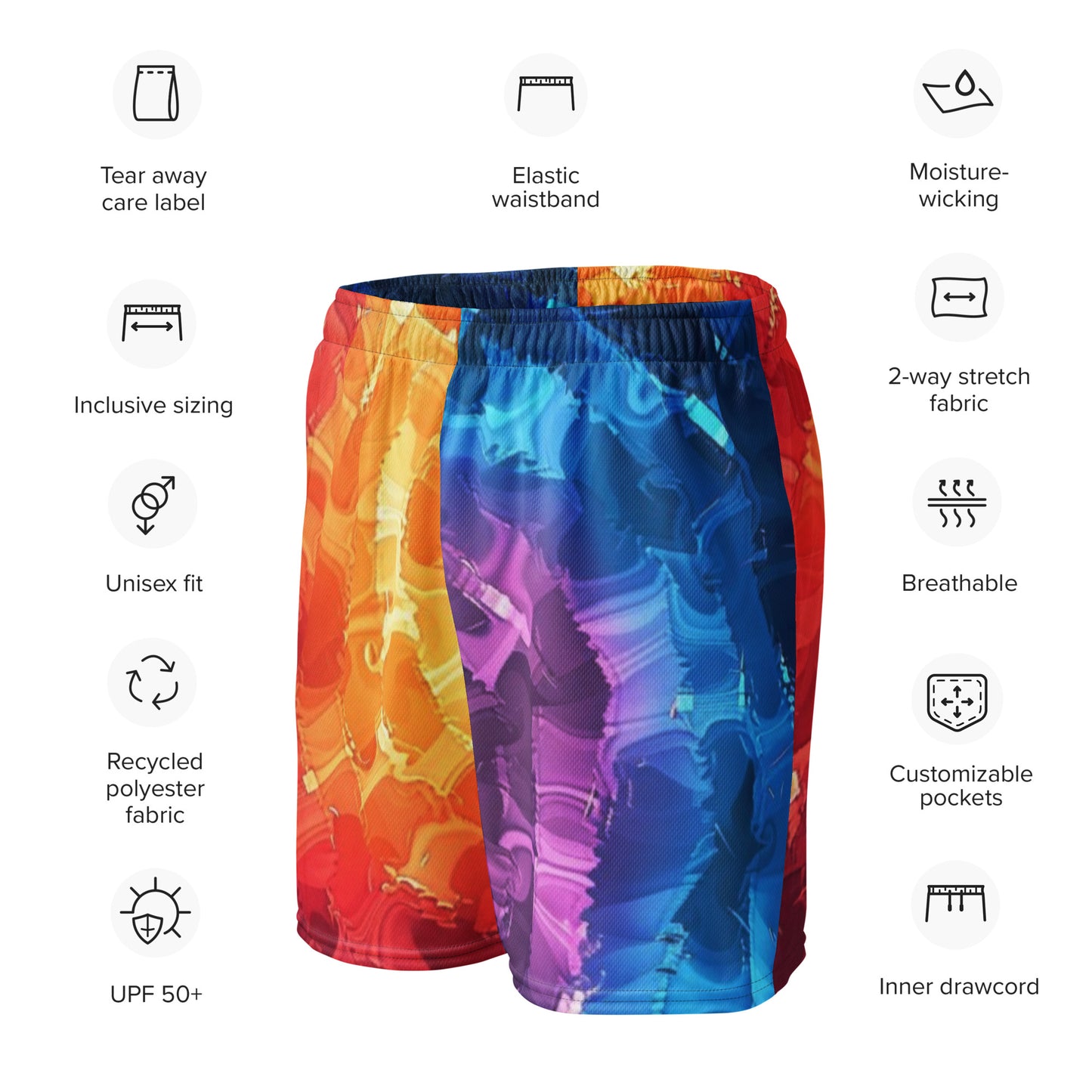 Vivid Flow Mesh-Shorts für Unisex