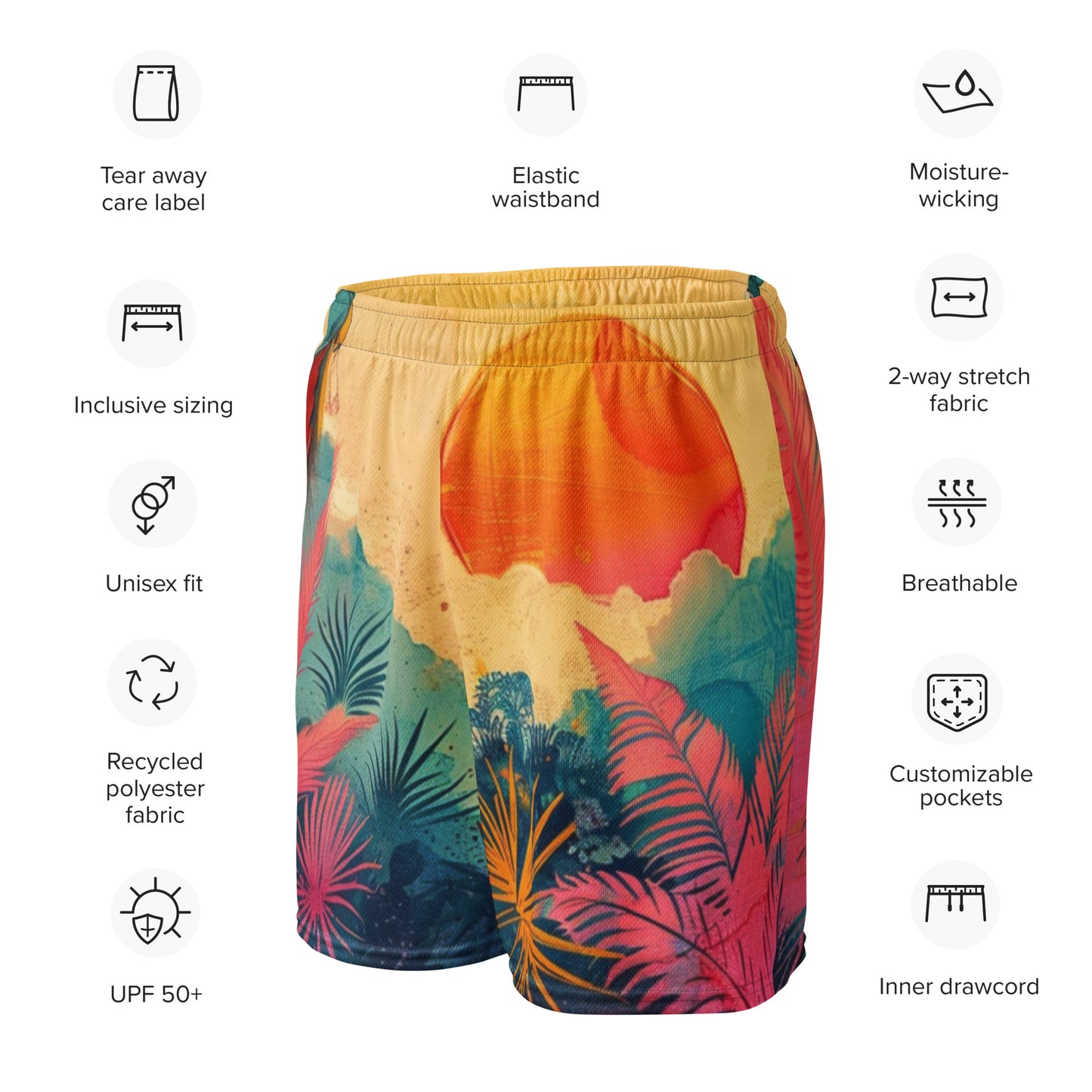 Exotic Eden – Unisex-Mesh-Shorts