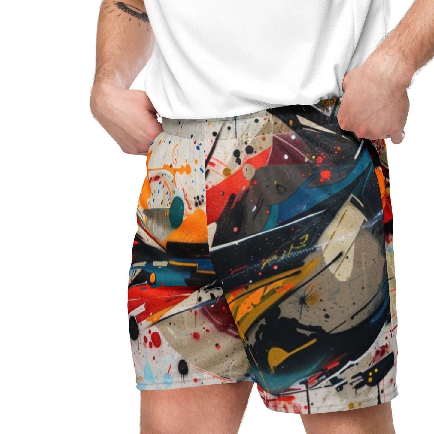 Metro Graffiti Unisex Mesh Shorts