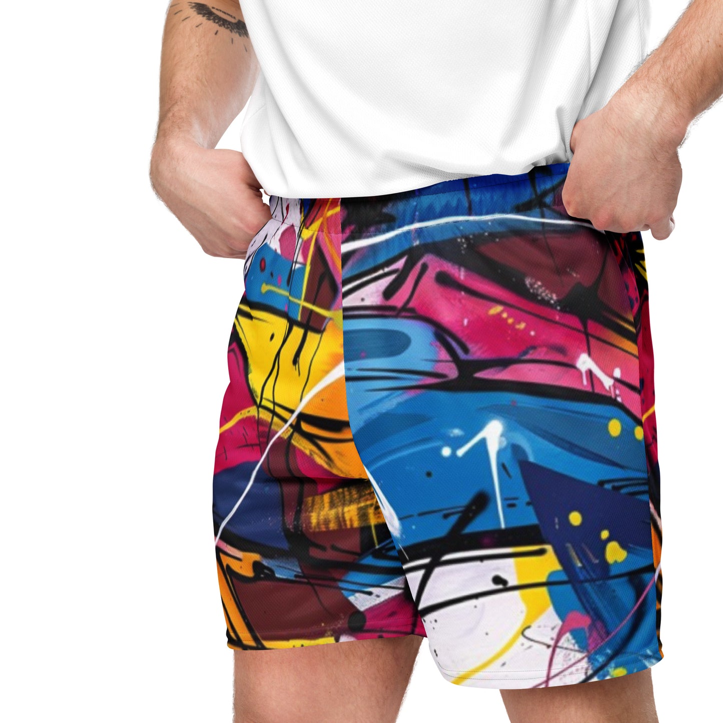 Street Art – Unisex-Mesh-Shorts