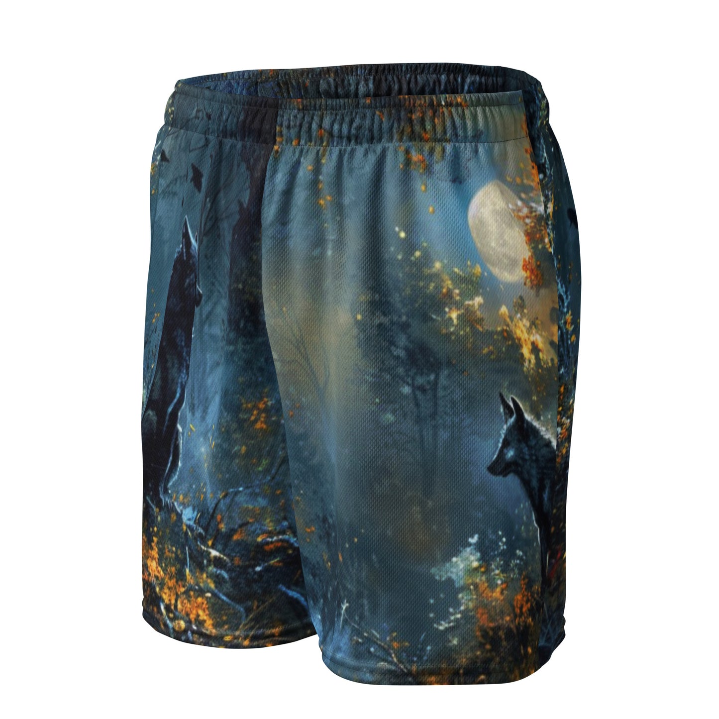 Mystic Wolf Unisex Mesh-Shorts