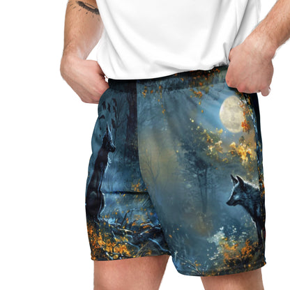 Mystic Wolf Unisex Mesh Shorts