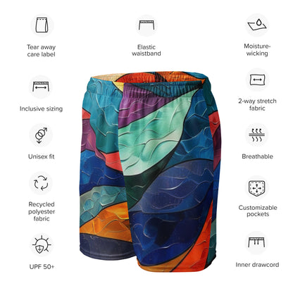 Radiant Waves Unisex Mesh Shorts