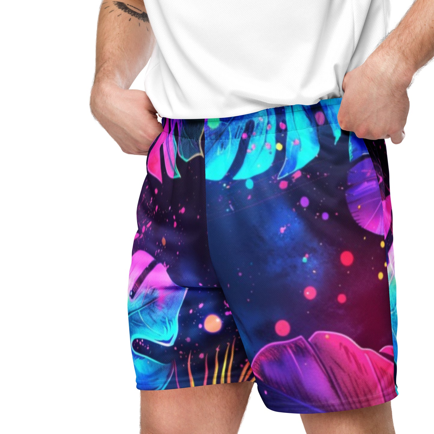 Radiant Splash Unisex Mesh-Shorts