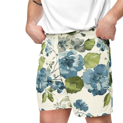 Ivory Bloom Unisex Mesh Shorts