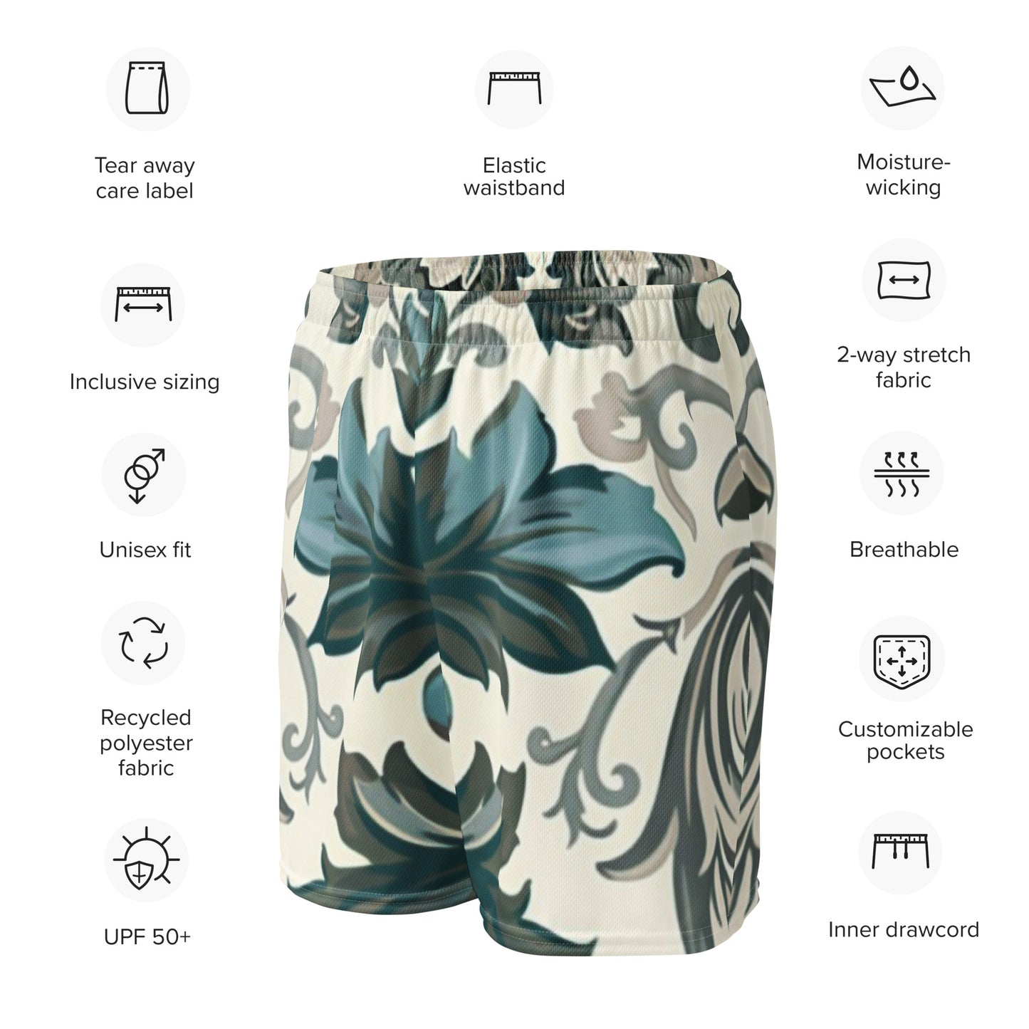 Garden Bloom – Unisex-Mesh-Shorts