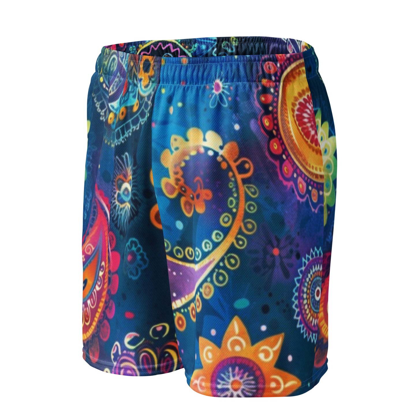 Indische Paisley-Unisex-Mesh-Shorts