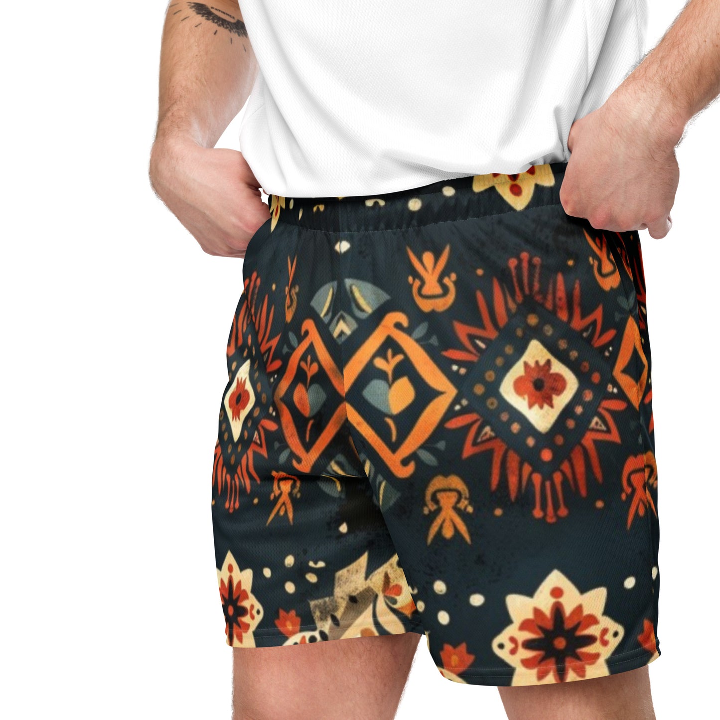 GeoTribal Unisex Mesh-Shorts