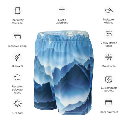 Swiss Alps Unisex Mesh Shorts