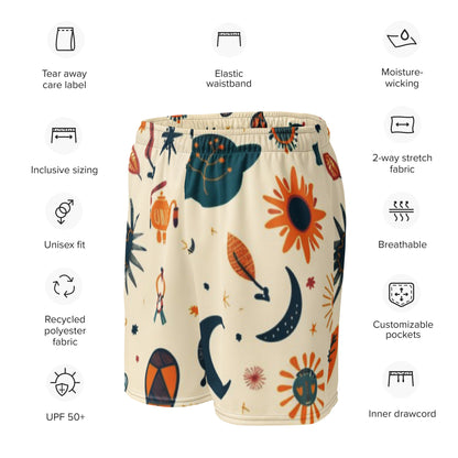 Boho Symbols Unisex Mesh Shorts