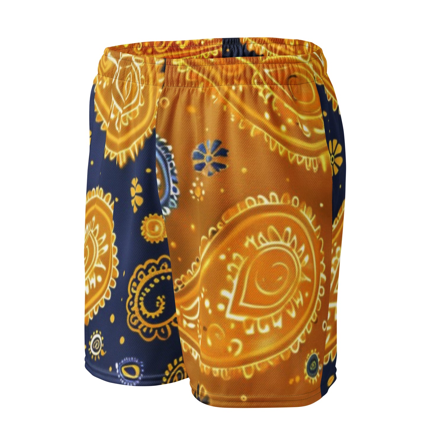 Goldene Paisley-Unisex-Mesh-Shorts