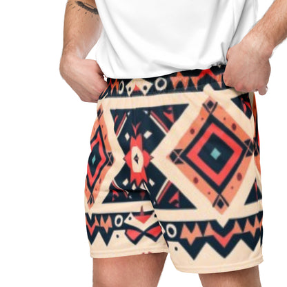 Bohemian Glyph – Unisex-Mesh-Shorts