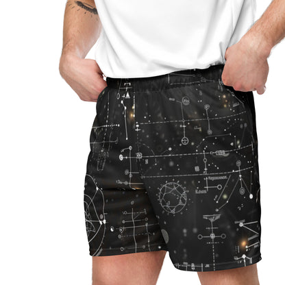 Schwarze Equation Unisex Mesh-Shorts