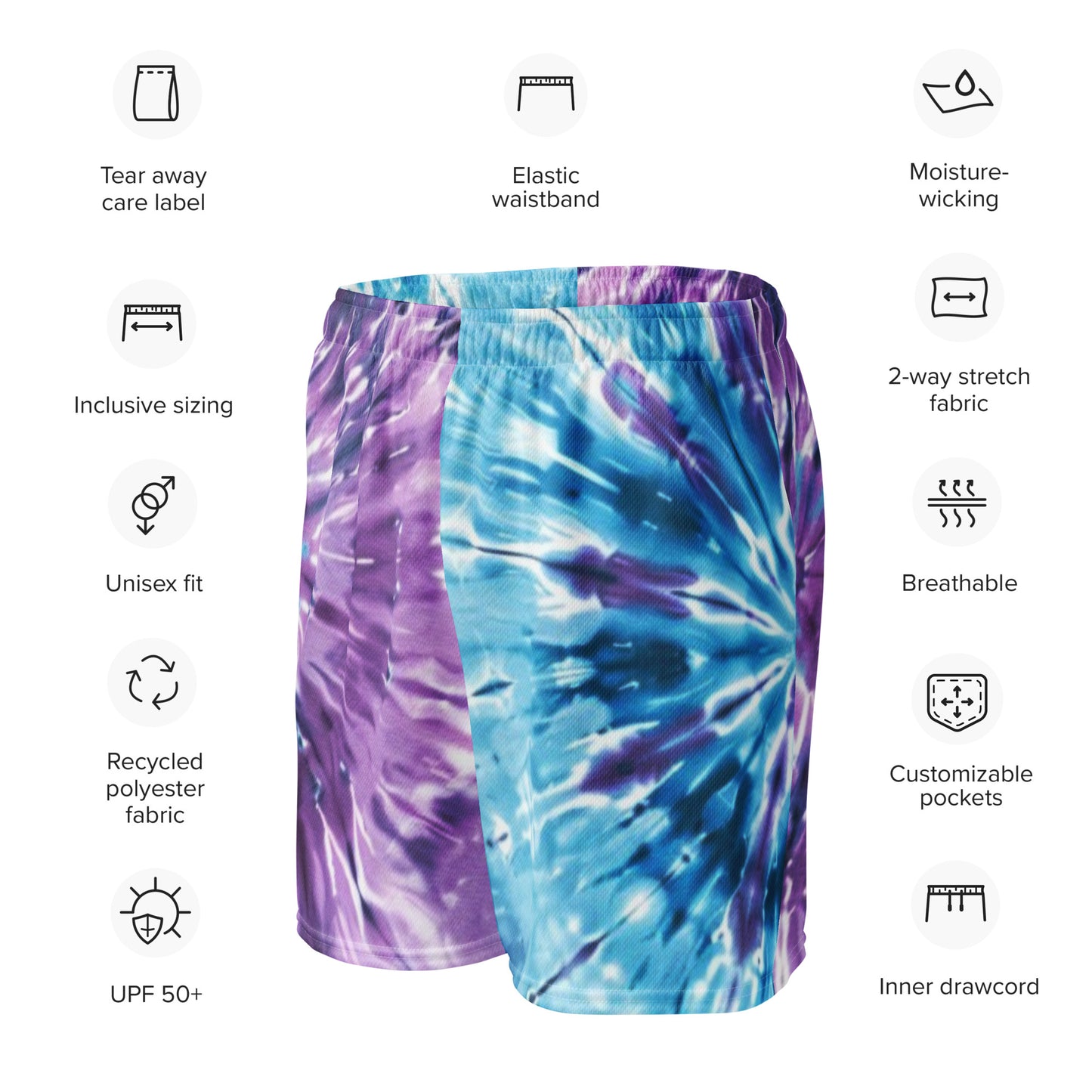 Lavender Mist – Unisex-Mesh-Shorts